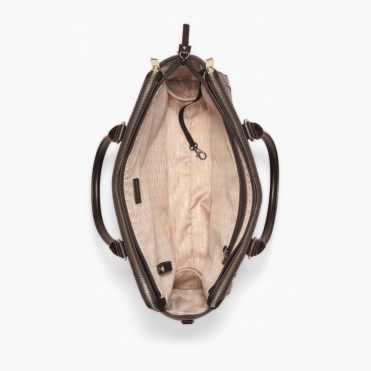 Trinity - Recycled Smooth Leather - Dark Chocolate / Gold / Camel