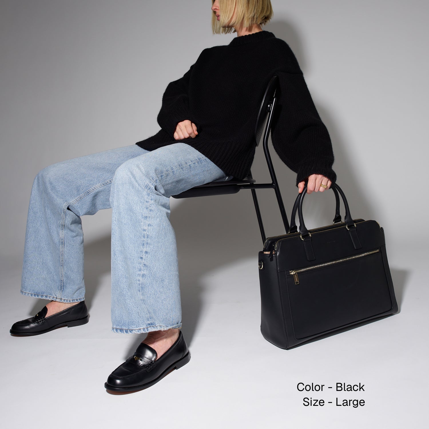 Trinity - Recycled Smooth Leather - Black / Gold / Camel