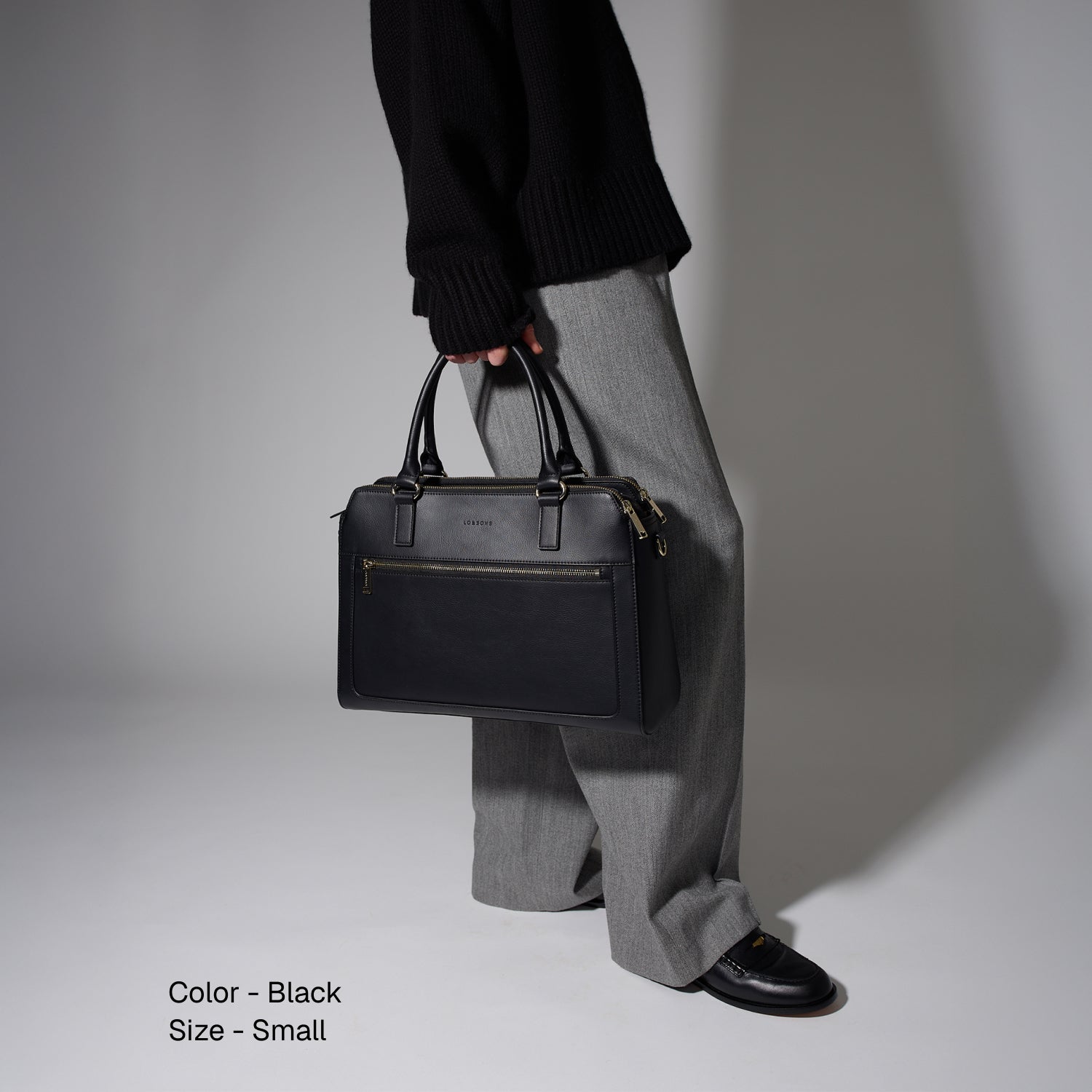 Trinity - Recycled Smooth Leather - Black / Gold / Camel