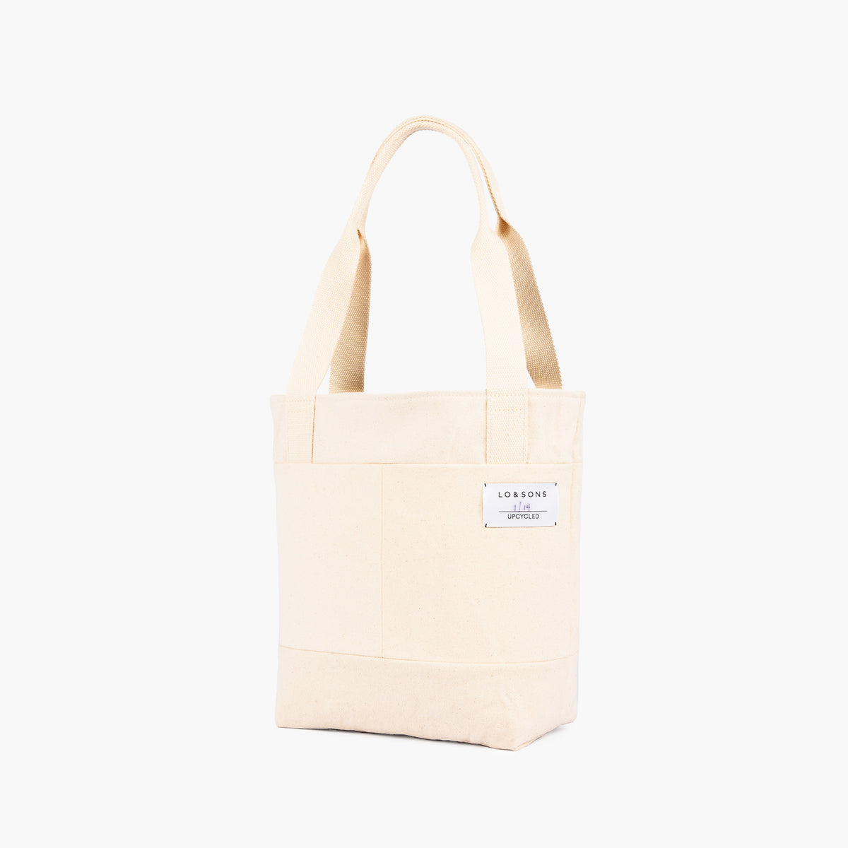 OOAK Upcycled Cream Drawstring Tote Bag Cream Ruffle Tote Bag – Mestiza Makes main image 2