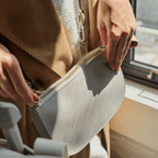 Waverley 2 Large - Saffiano Leather - Light Grey / Gold / Grey