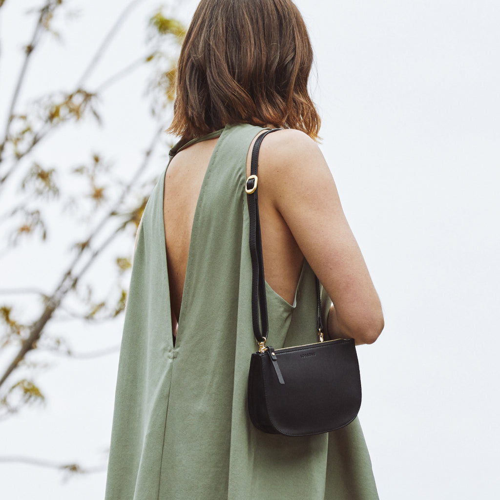 Waverley 2 Large - Saffiano Leather - Black / Gold / Grey