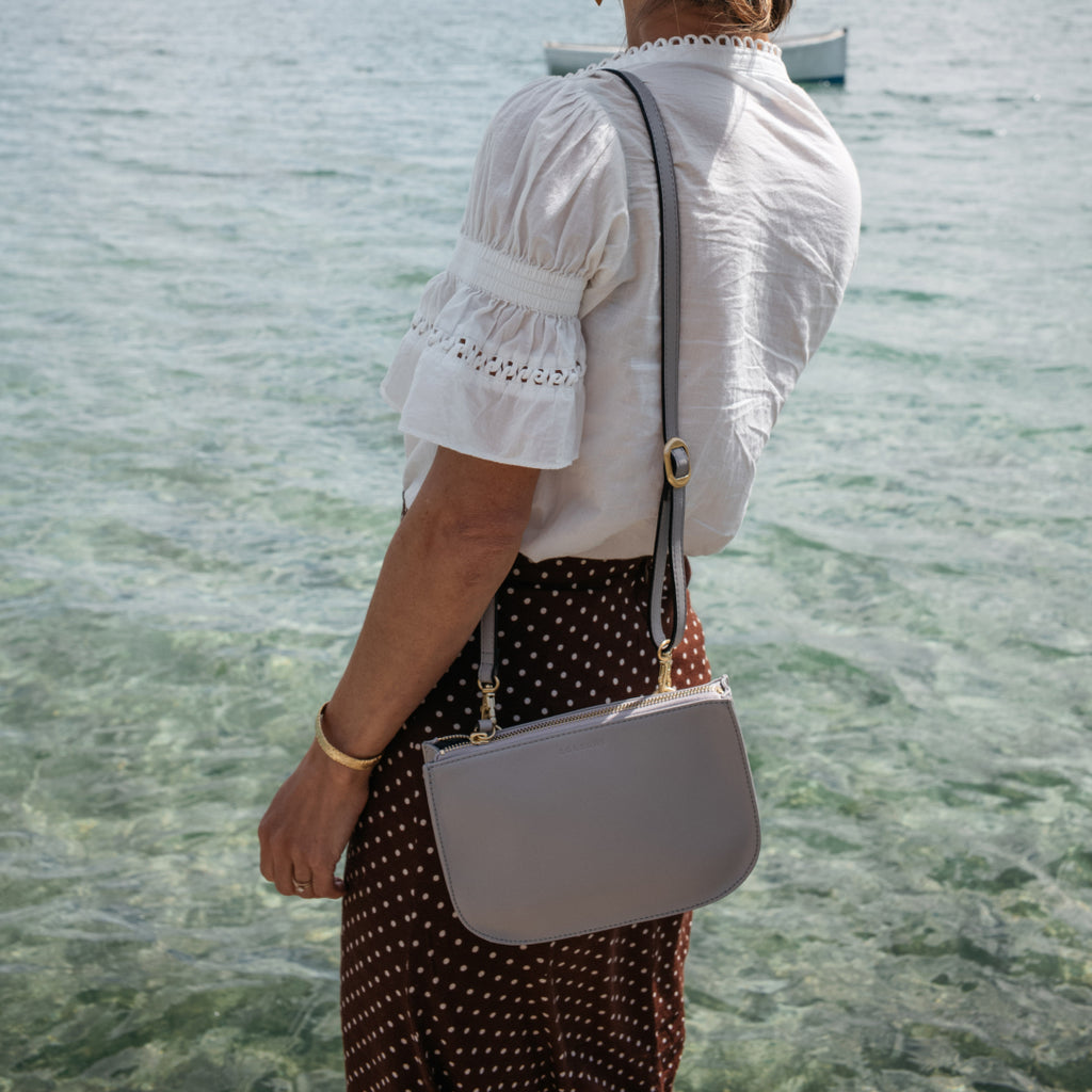 Waverley 2 Large - Nappa Leather - Light Grey / Gold / Grey