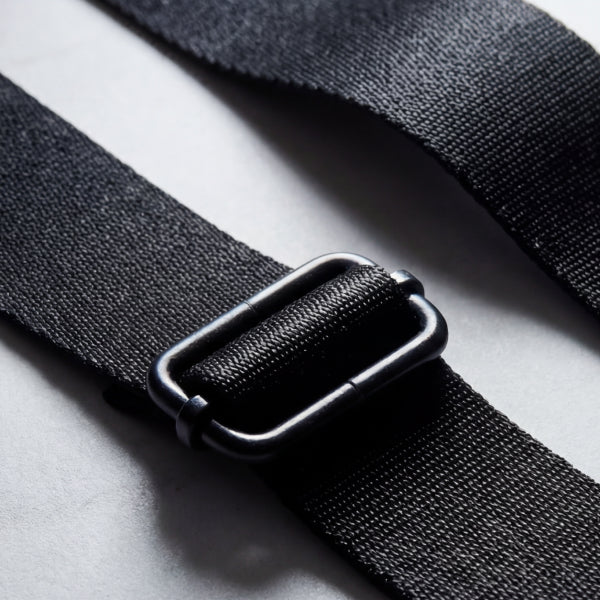 close-up of black Aoyama 2 nylon strap
