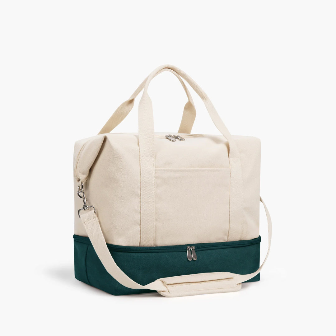 Lo & Sons Catalina Deluxe Small in dark green colorblock