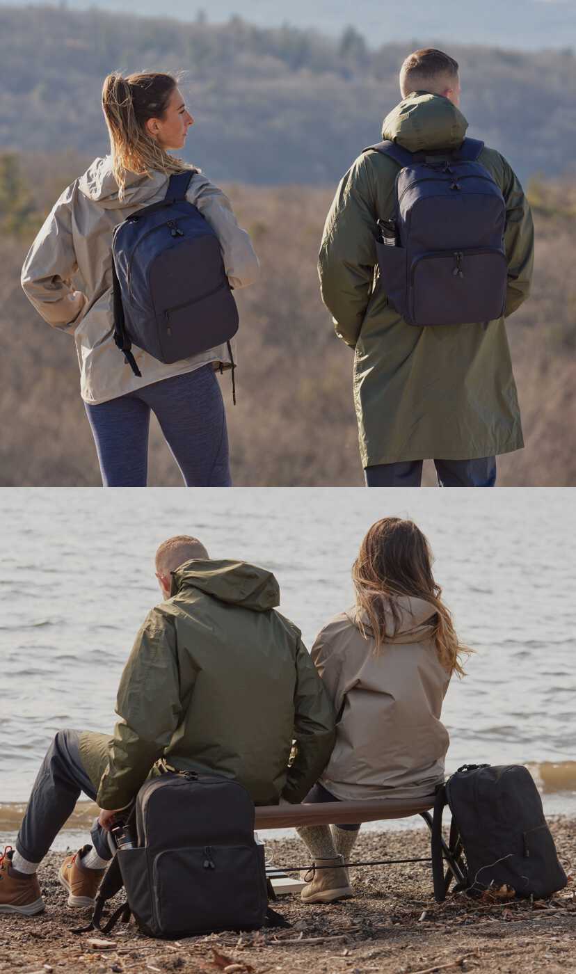 a man and a woman on a hiking trip