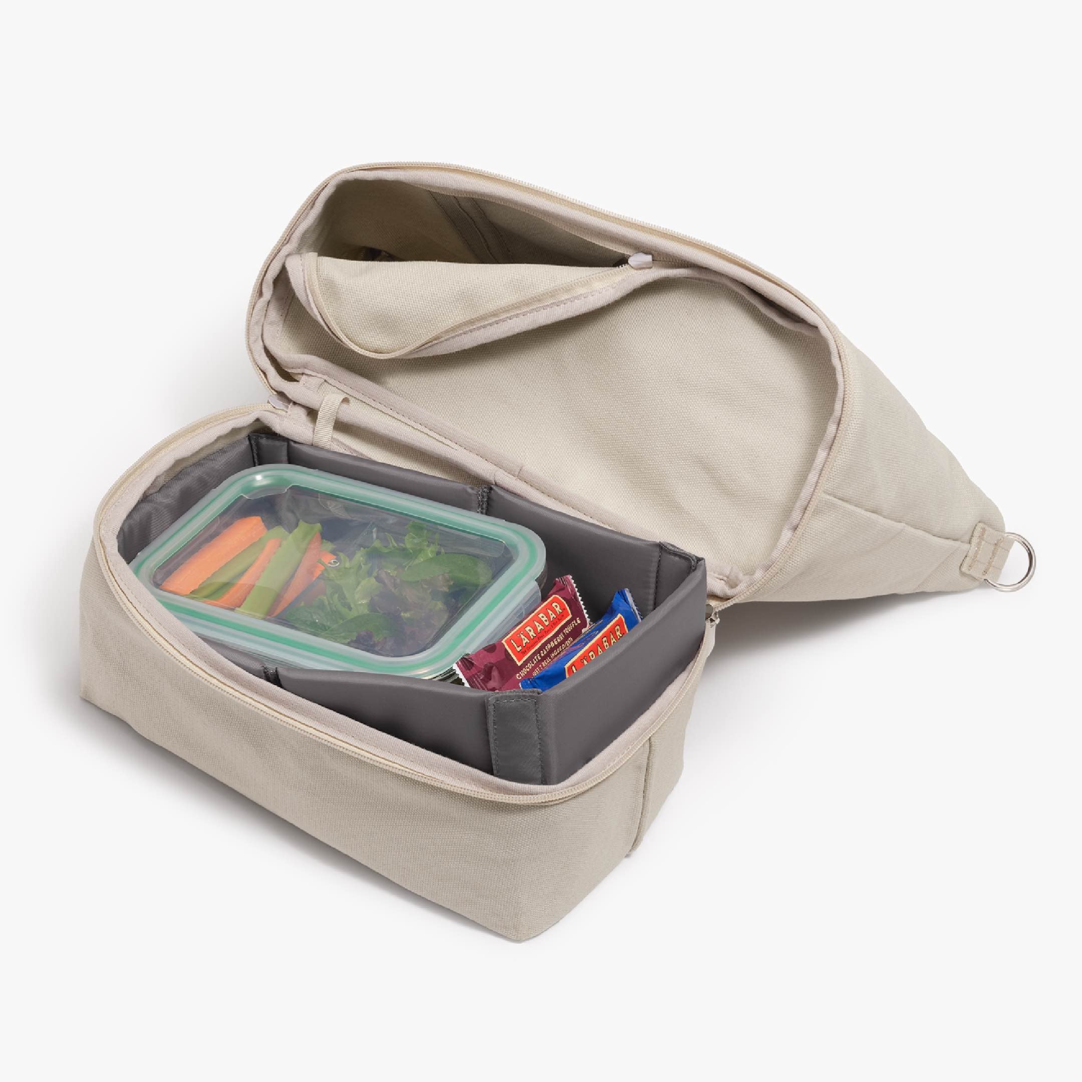 Bottom Compartment Lunch - Catalina Day Tote - Eco Friendly Canvas - Dove Grey - Tote - Lo & Sons