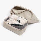 Bottom Compartment Shoe - Catalina Day Tote - Eco Friendly Canvas - Dove Grey - Tote - Lo & Sons