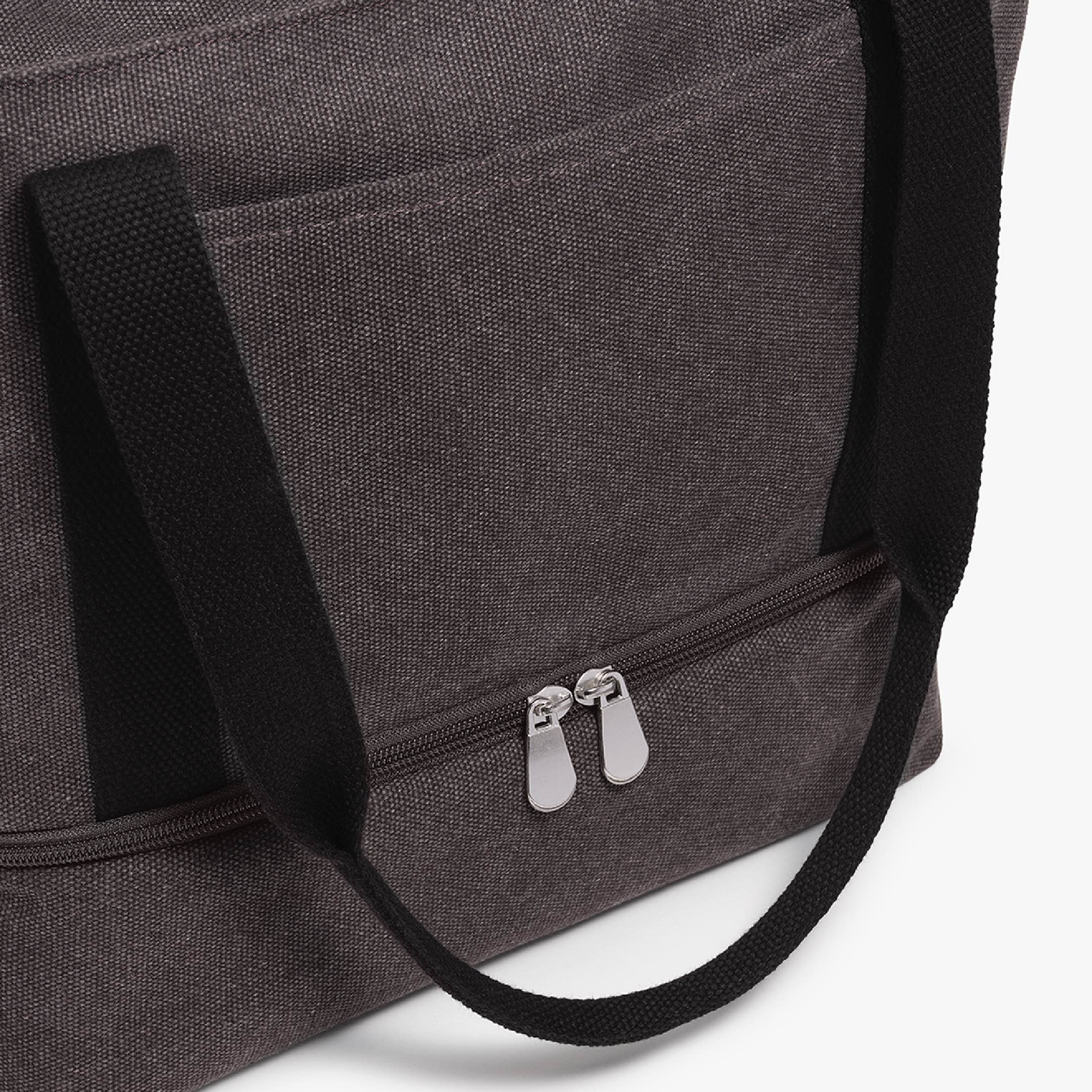 Side Detail - Catalina Day Tote - Eco Friendly Canvas - Midnight Ash - Tote - Lo & Sons
