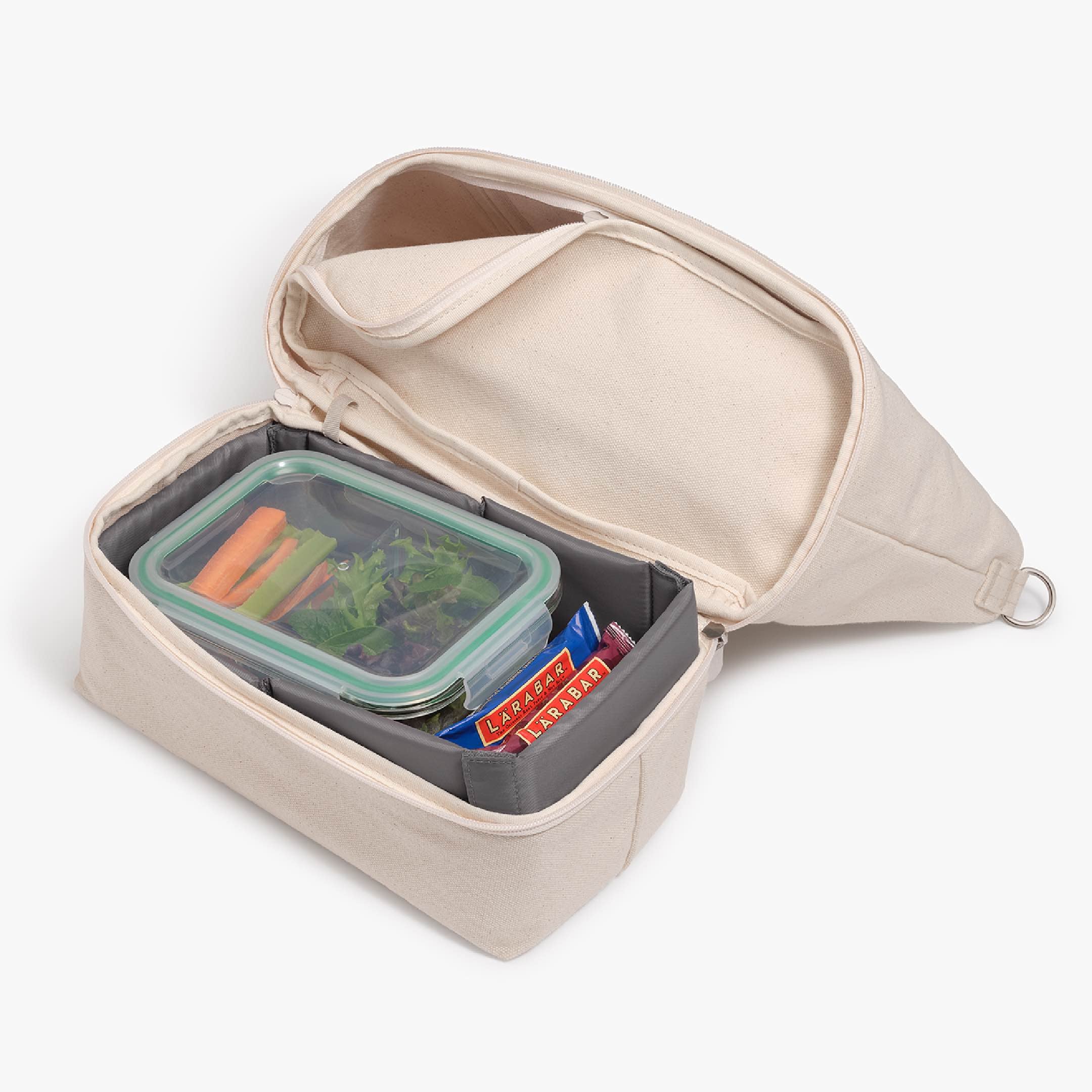 Bottom Compartment Lunch - Catalina Day Tote - Eco Friendly Canvas - Natural - Tote - Lo & Sons