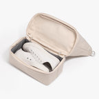 Bottom Compartment Shoes - Catalina Day Tote - Eco Friendly Canvas - Natural - Tote - Lo & Sons