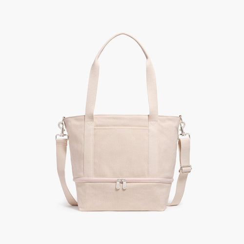 Front - Catalina Day Tote - Eco Friendly Canvas - Natural - Tote - Lo & Sons