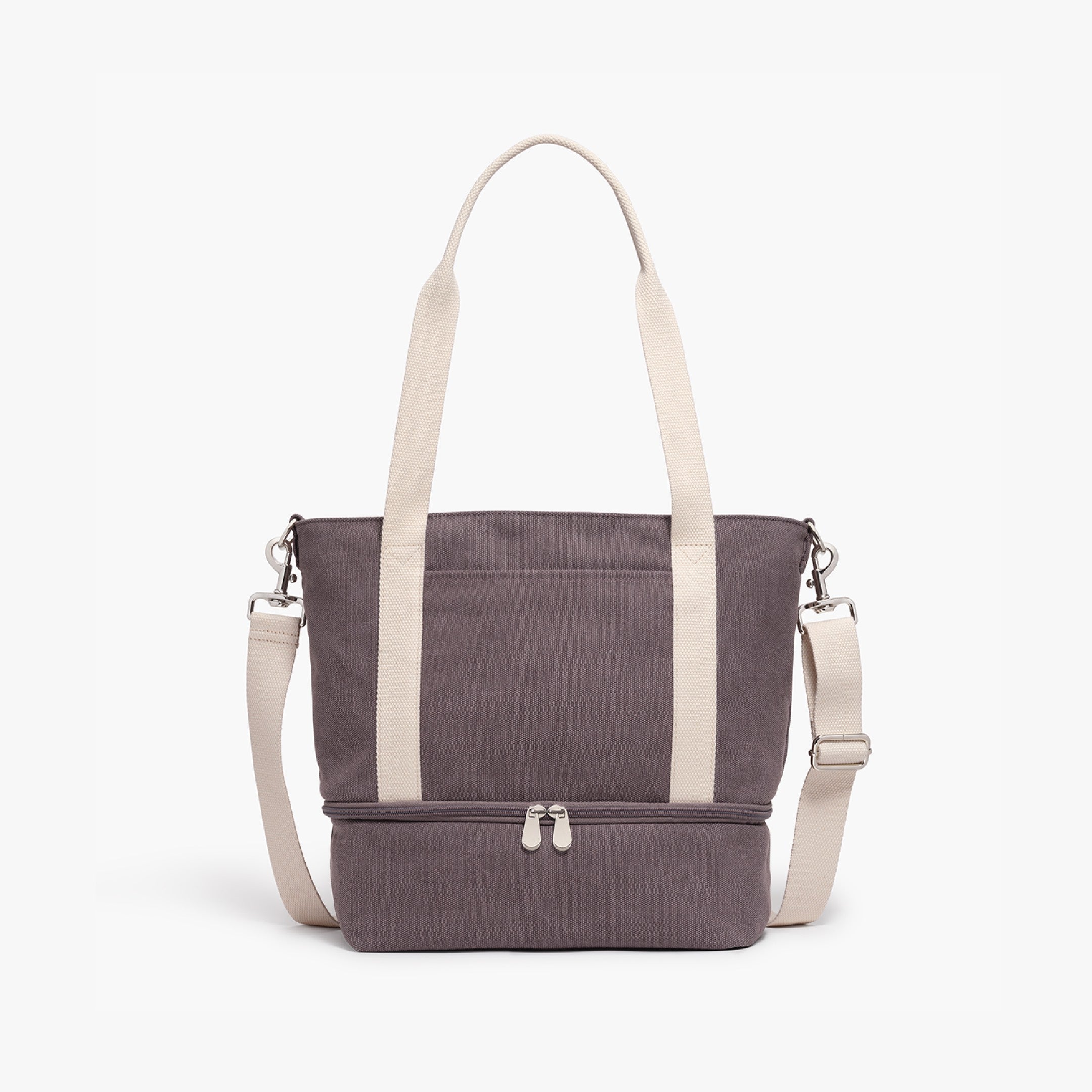 Front - Catalina Day Tote - Eco Friendly Canvas - Thistle - Tote - Lo & Sons