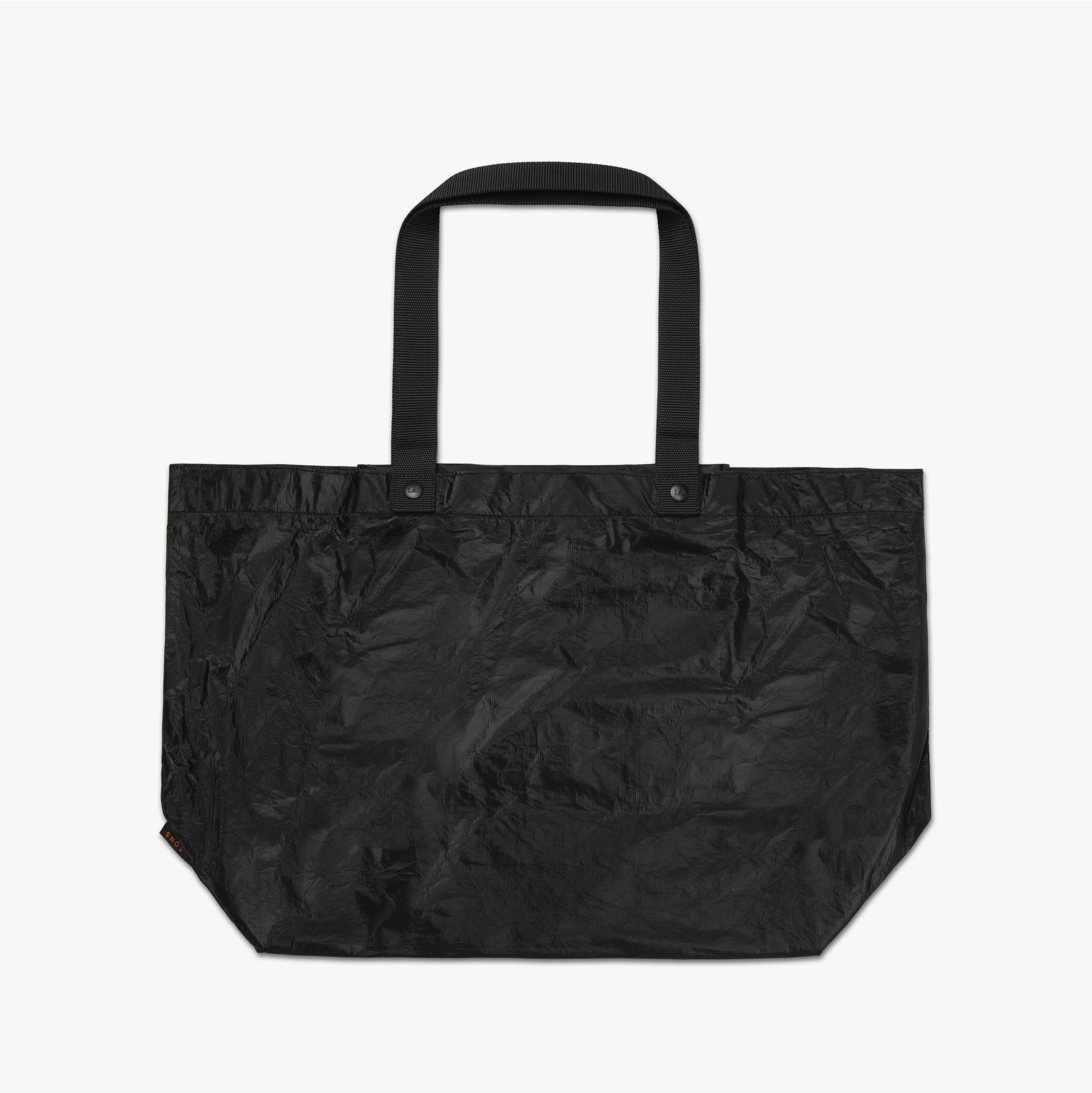 Front - The Del Mar Packable Tote Large - Black - Lo & Sons