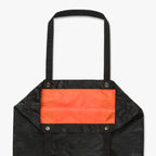 Interior pouch with buttons - The Del Mar Packable Tote Small - Black - Lo & Sons