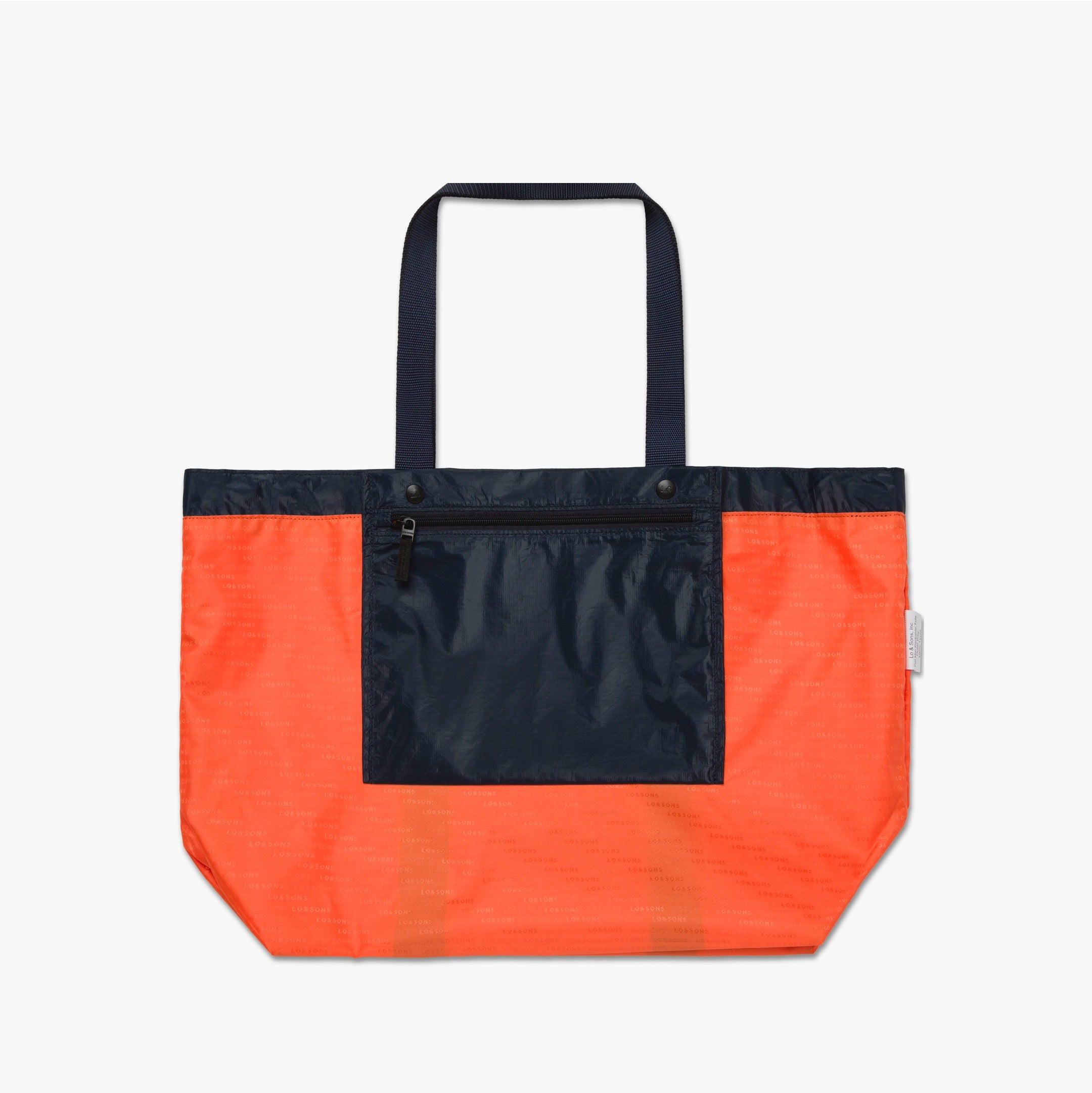 Interior - The Del Mar Packable Tote Large - Navy - Lo & Sons