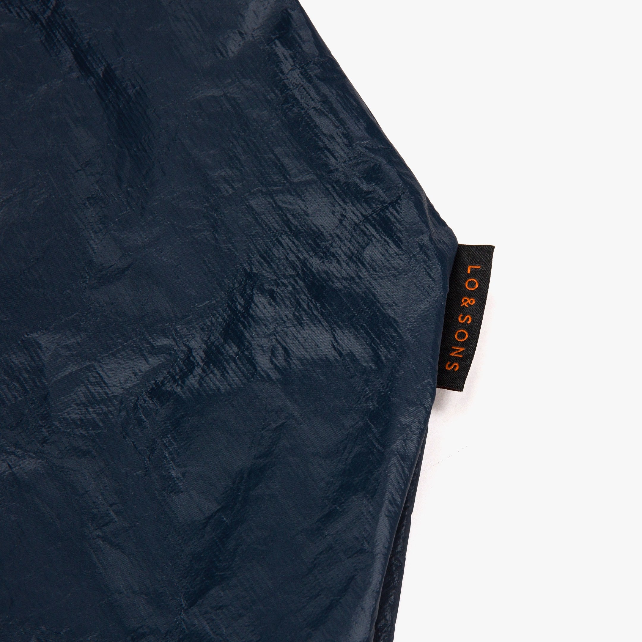 Logo tag - The Del Mar Packable Tote Large - Navy - Lo & Sons