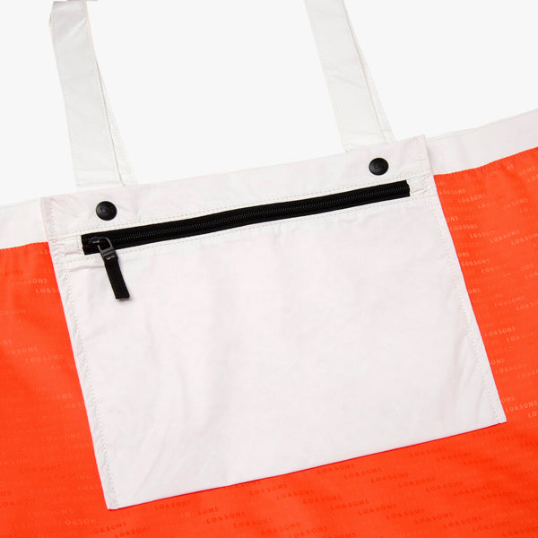 Human Made Packable Heart Tote Bag in White