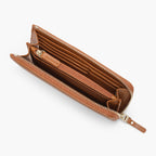 Interior empty - Leather Wallet - Cactus Leather - Cognac / Gold / Camel - Small Accessory - Lo & Sons