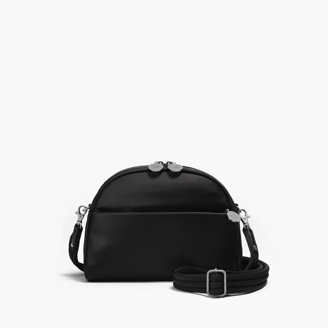 Front - Nouvelle - Recycled Nylon - Black / Gunmetal / Grey - Crossbody Bags - Lo & Sons