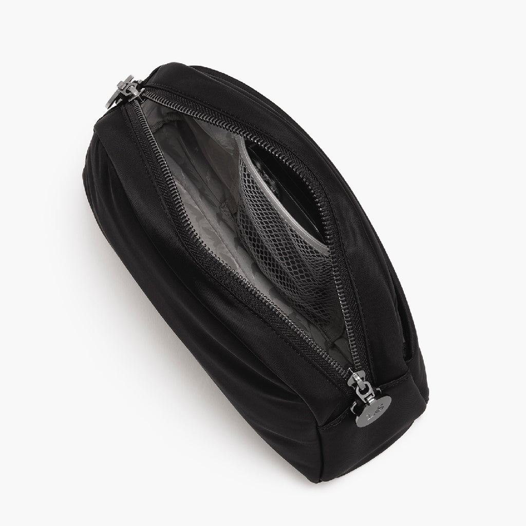 Interior back pocket - Nouvelle - Recycled Nylon - Black / Gunmetal / Grey - Crossbody Bags - Lo & Sons