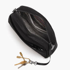 Interior open - Nouvelle - Recycled Nylon - Black / Gunmetal / Grey - Crossbody Bags - Lo & Sons