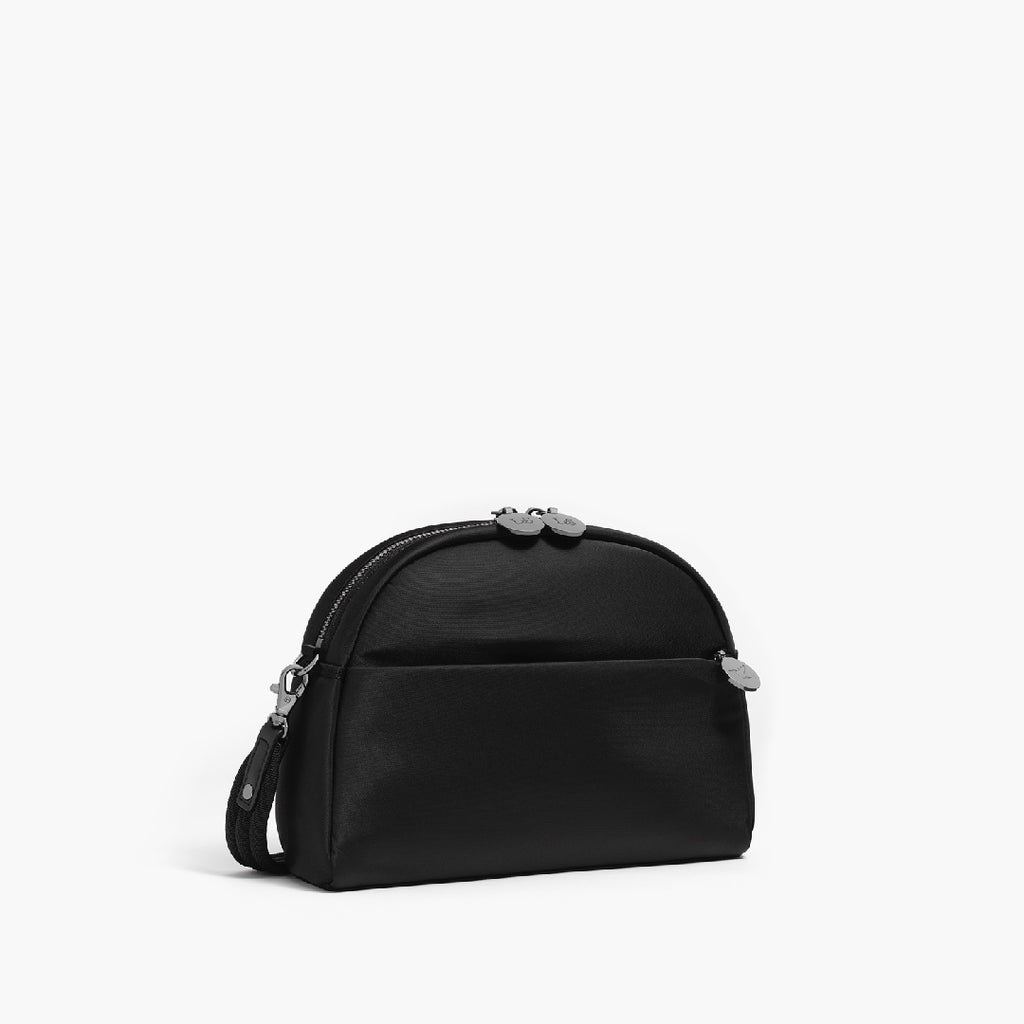 Side - Nouvelle - Recycled Nylon - Black / Gunmetal / Grey - Crossbody Bags - Lo & Sons