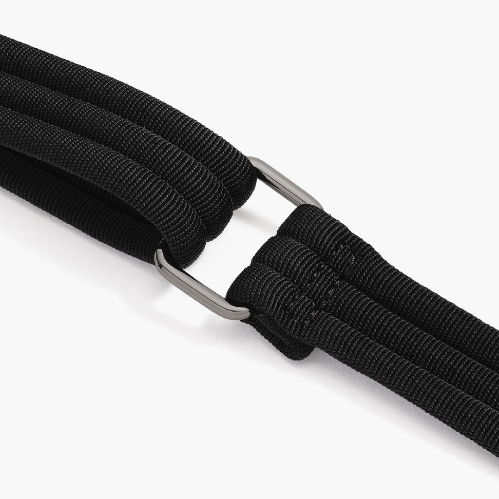 Strap - Nouvelle - Recycled Nylon - Black / Gunmetal / Grey - Crossbody Bags - Lo & Sons