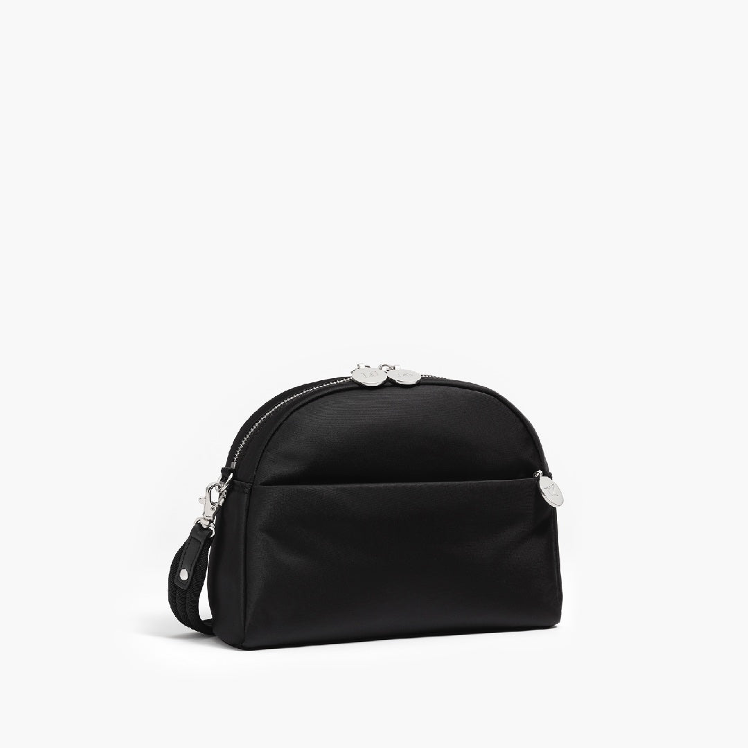 Side - Nouvelle - Recycled Nylon - Black / Silver / Grey - Crossbody Bags - Lo & Sons