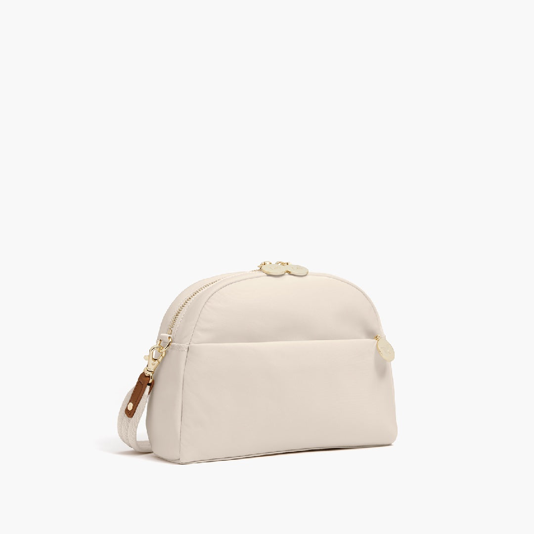 Side - Nouvelle - Recycled Nylon - Ivory / Gold / Camel - Crossbody Bags - Lo & Sons