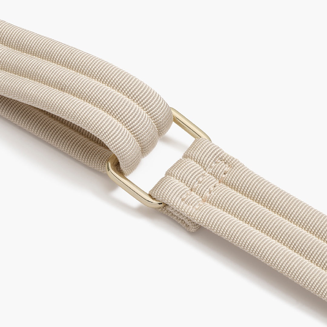 strap - Nouvelle - Recycled Nylon - Ivory / Gold / Camel - Crossbody Bags - Lo & Sons