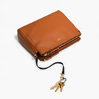 Key leash - The Pearl - Nappa Leather - Sienna / Gold / Camel - Crossbody - Lo & Sons