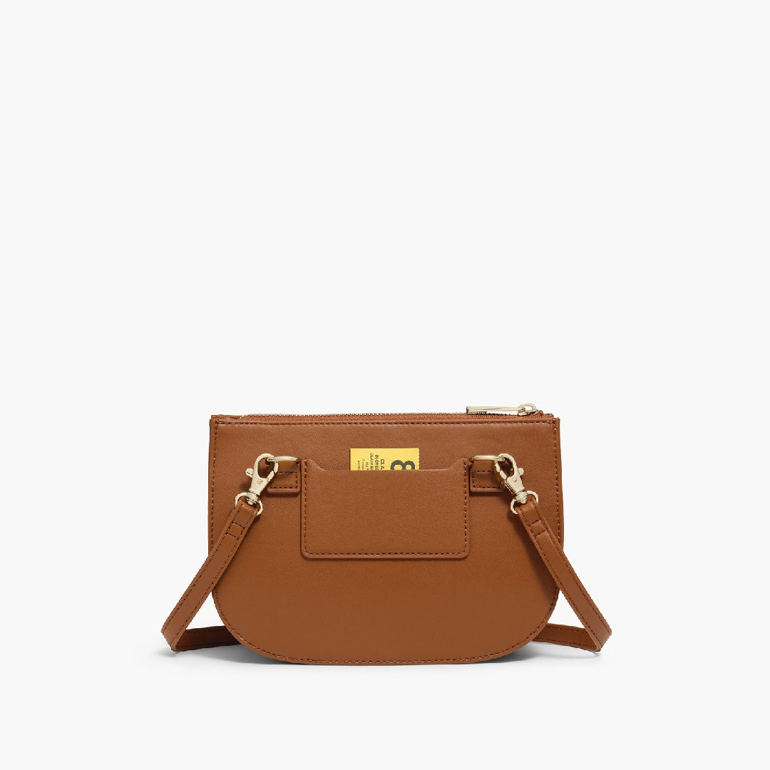 Back - Waverley 2 - Cactus Leather - Cognac / Gold / Camel - Crossbody Bag - Lo & Sons