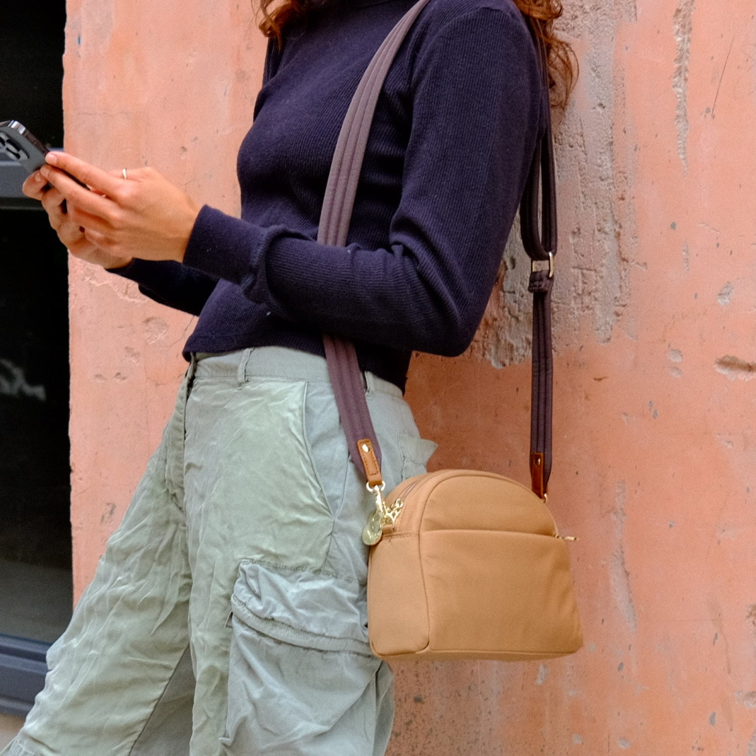 Nouvelle - Recycled Nylon - Dark Tan / Gold / Camel