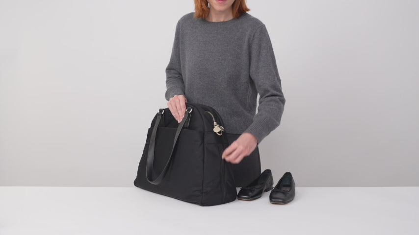Lo & Sons O.G. 2 Womens Laptop Bag with Shoe Compartment - Black