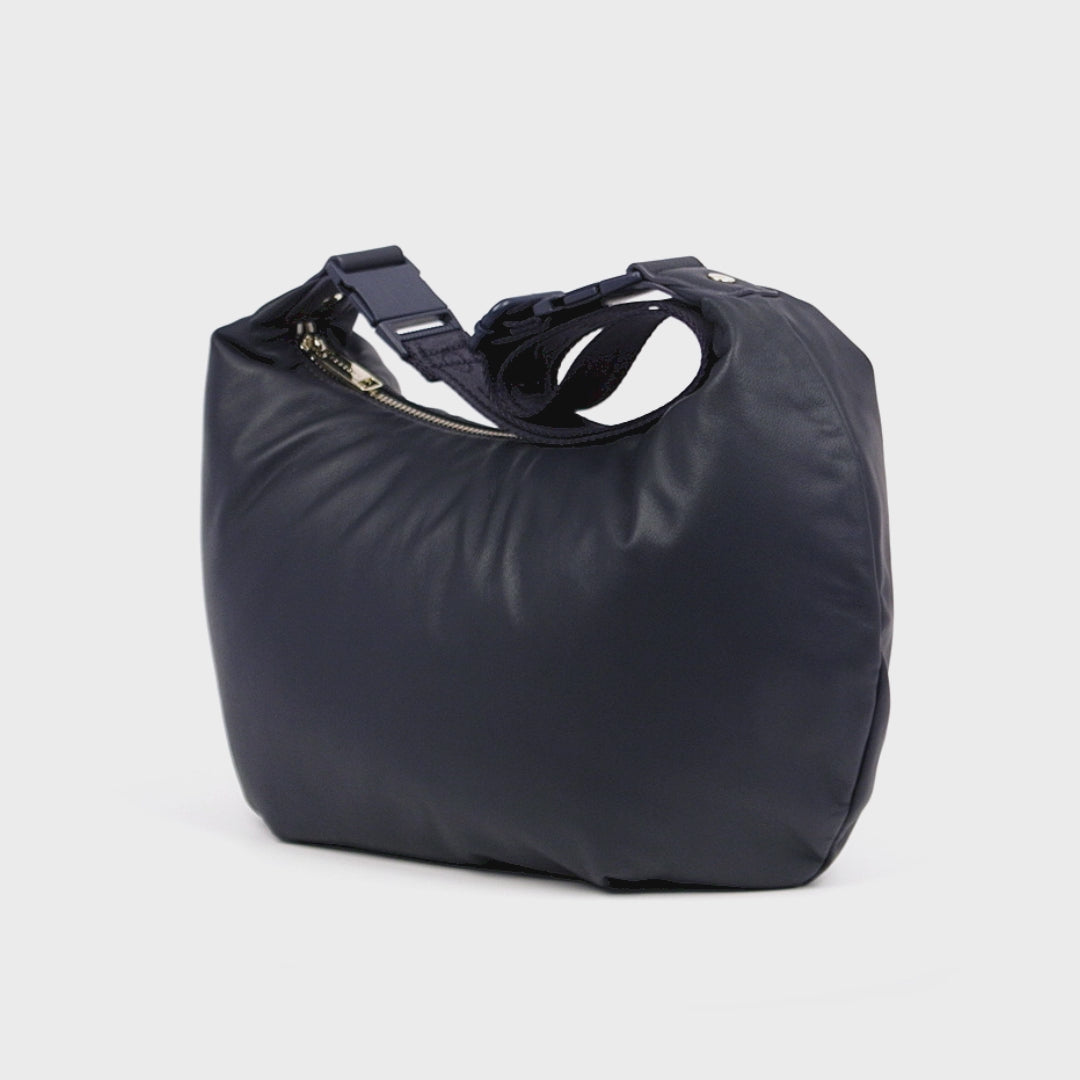 Lo & Sons Aoyama Crossbody Bag - Leather - Navy