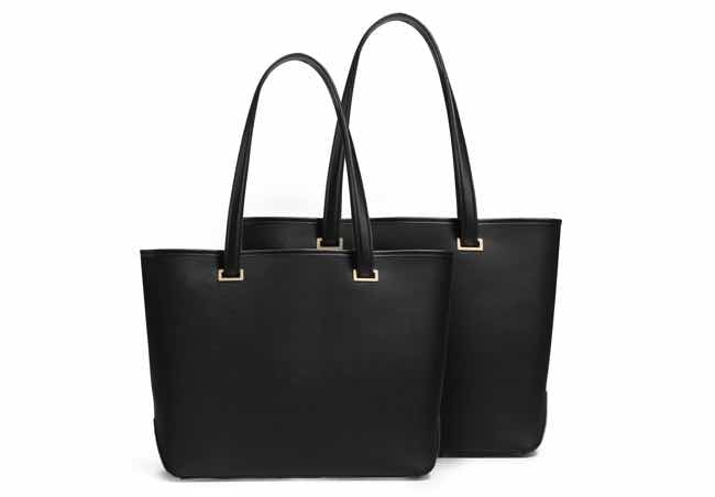 Seville Tote shown in two sizes