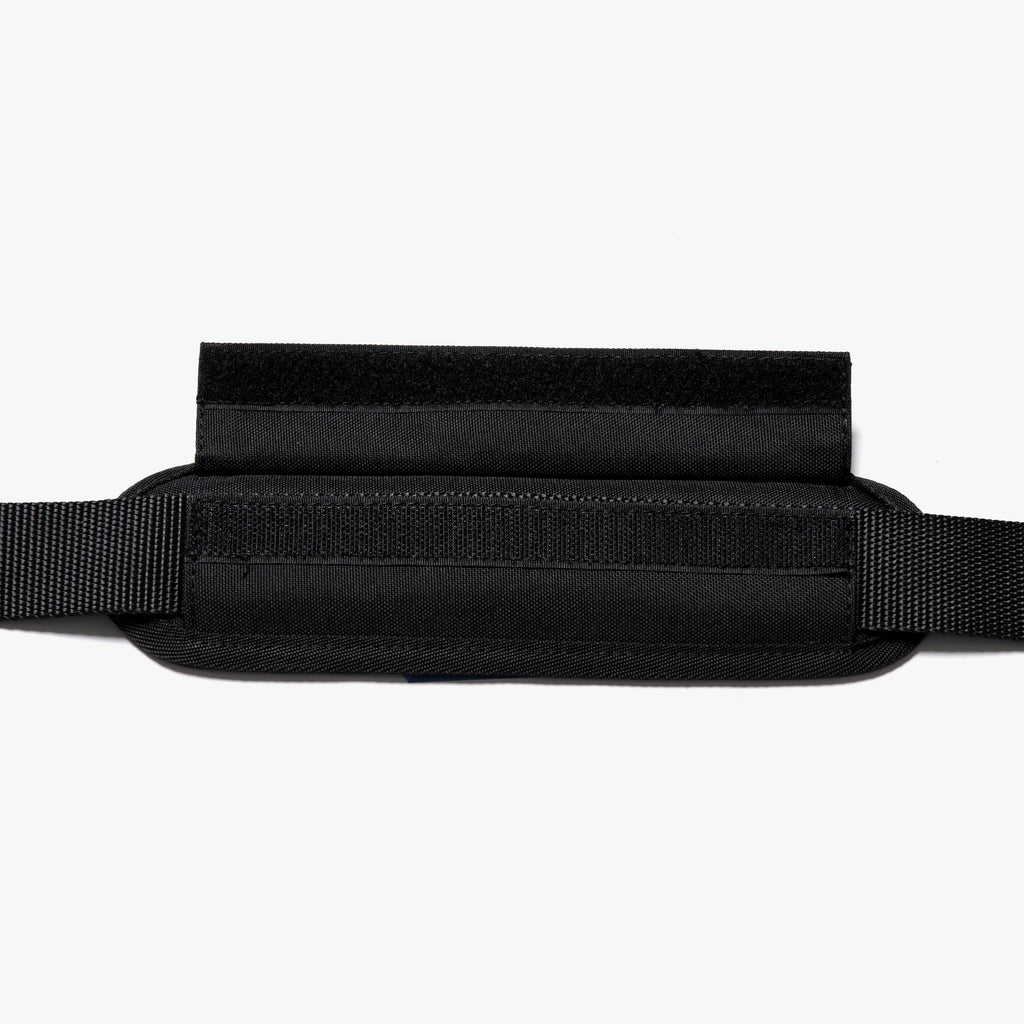 Messenger strap - Catalina Deluxe - 600D Recycled Poly - Onyx / Black / Dark Grey - Weekender - Lo & Sons