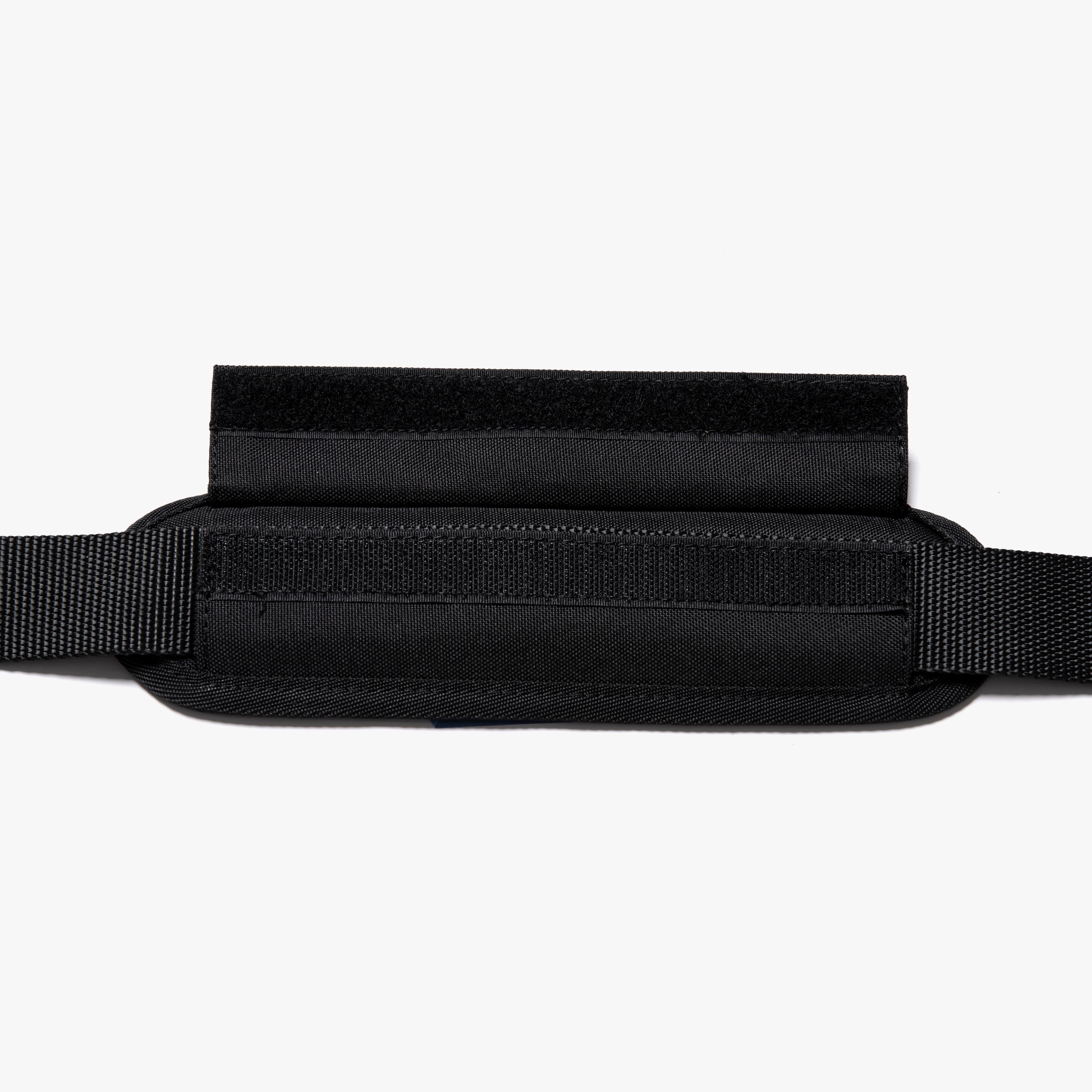 Messenger strap - Catalina Deluxe - 600D Recycled Poly - Onyx / Black / Dark Grey - Weekender - Lo & Sons