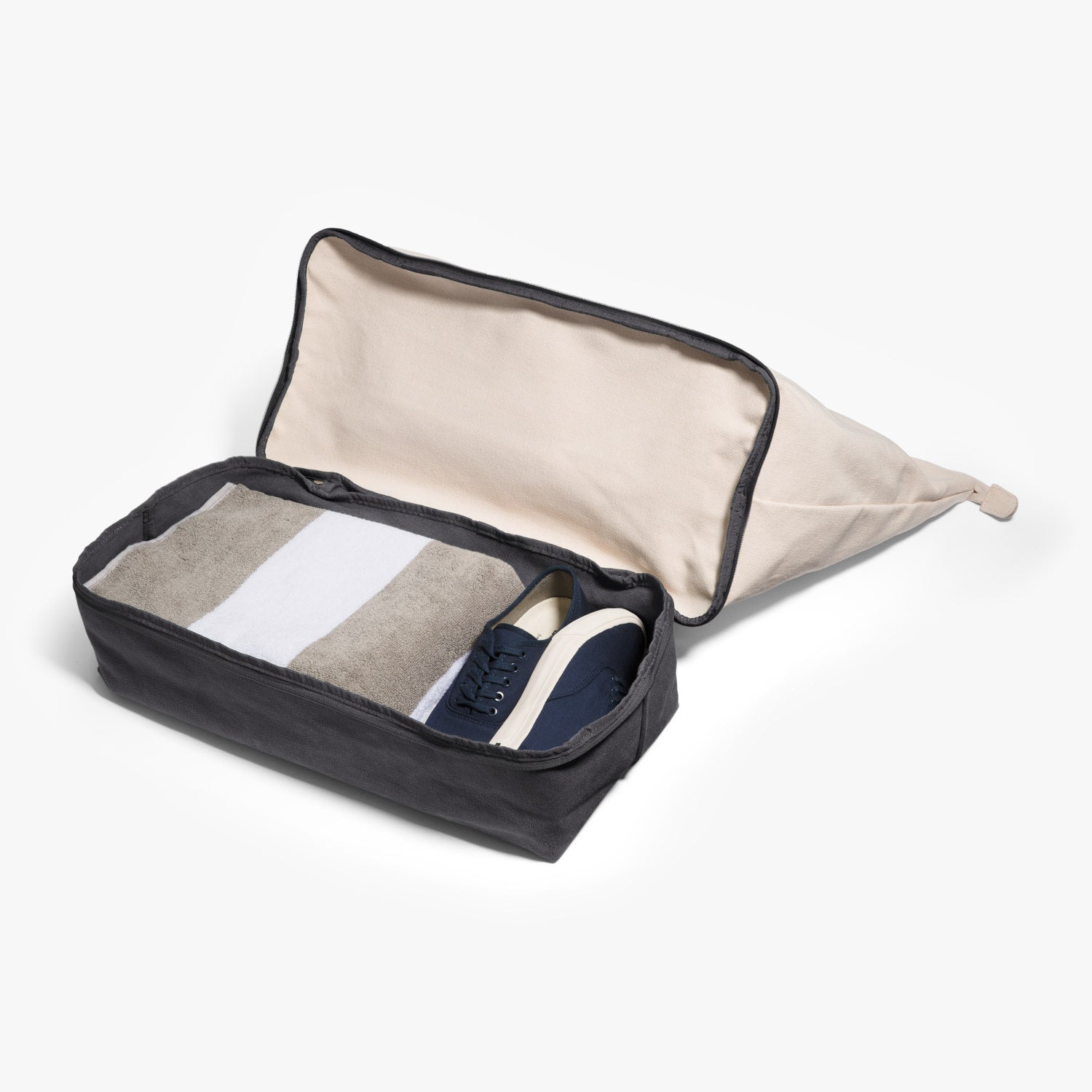 Bottom Packed - The Catalina - Washed Canvas - Midnight Ash Colorblock - Weekender - Lo & Sons