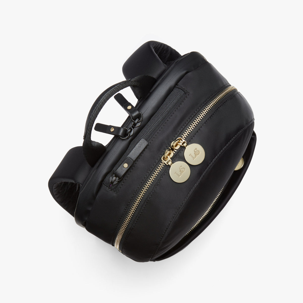 Lo & Sons Beacon Backpack - Nylon - Black/Gold/Lavender