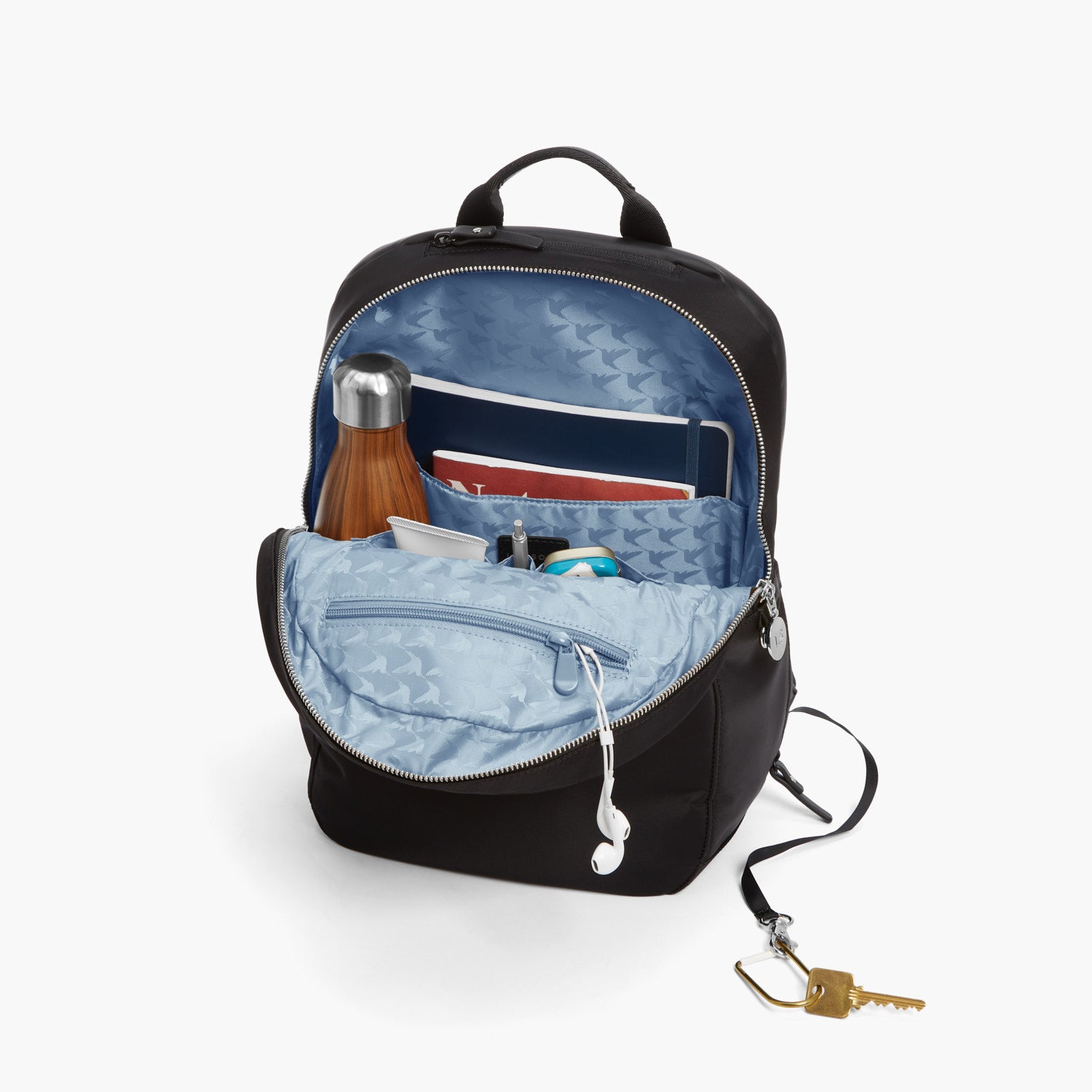 All The Details - Beacon - Nylon - Black / Silver / Azure - Backpack - Lo & Sons