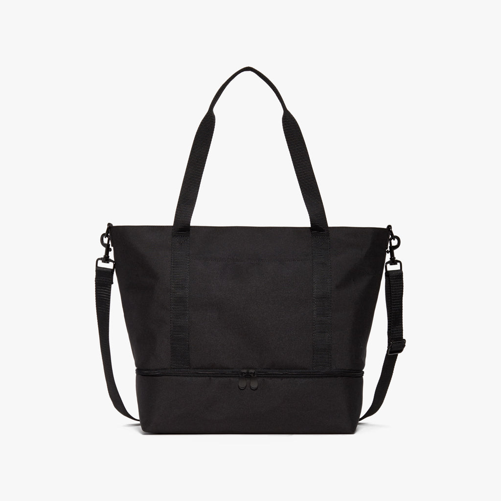 Front - Catalina Deluxe Tote - 600D Recycled Poly - Onyx - Tote - Lo & Sons