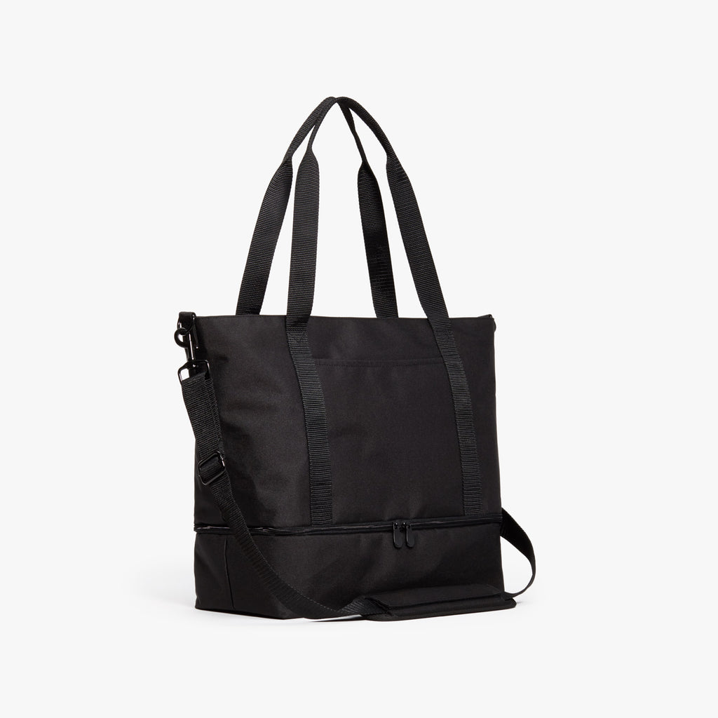 Side - Catalina Deluxe Tote - 600D Recycled Poly - Onyx - Tote - Lo & Sons