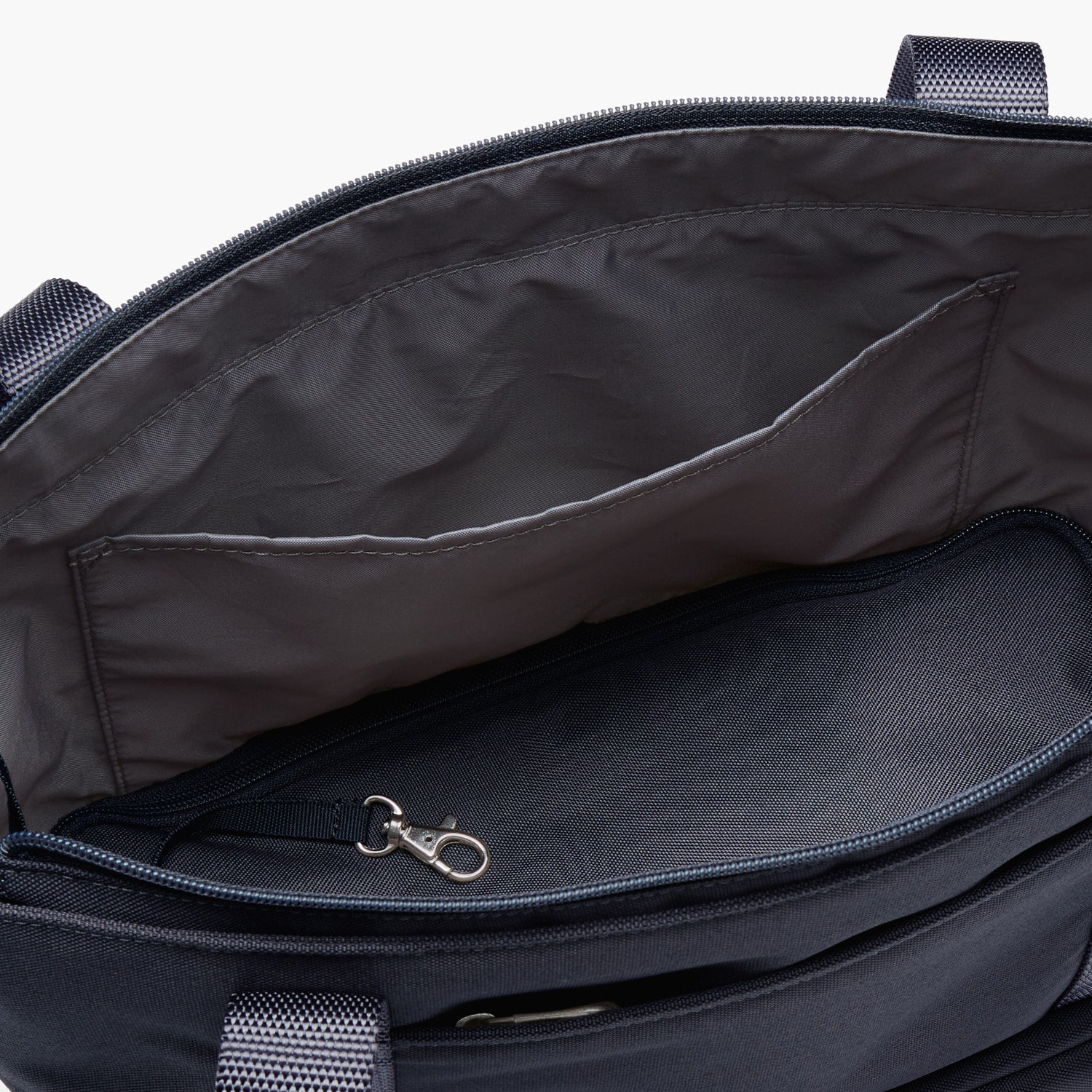 Interior Zipper Pocket - Catalina Day Tote - 600D Recycled Poly - Deep Navy - Tote - Lo & Sons