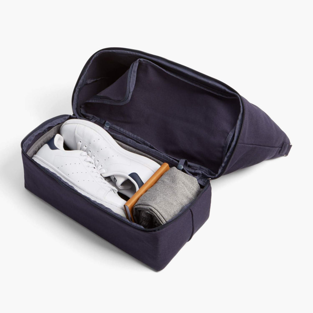 Bottom Pocket Packed - Catalina Deluxe Tote - Organic Canvas - Deep Navy - Tote - Lo & Sons