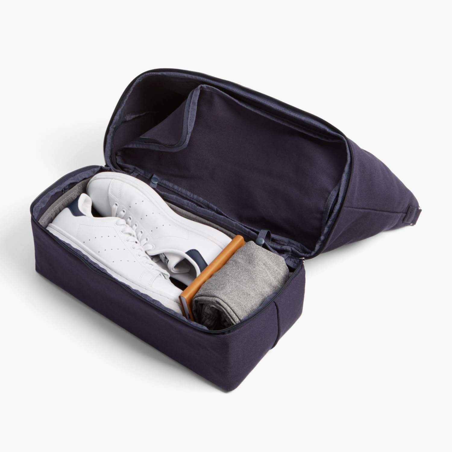 Bottom Pocket Packed - Catalina Deluxe Tote - Organic Canvas - Deep Navy - Tote - Lo & Sons