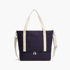Front - Catalina Deluxe Tote - Organic Canvas - Deep Navy - Tote - Lo & Sons
