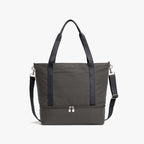 Front - The Catalina Deluxe Tote - Organic Canvas - Grey - Tote - Lo & Sons