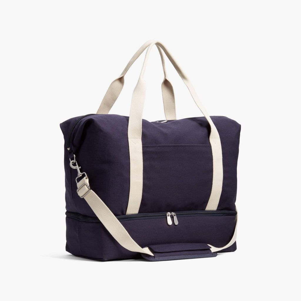 Side - Catalina Deluxe - Organic Canvas - Deep Navy - Weekender - Lo & Sons
